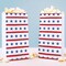 Big Dot of Happiness Stars & Stripes Popcorn Bags, Memorial Day Parade, 4th of July, Veterans Day Favor, Free-Standing Individual Paper Bags - 25 Ct